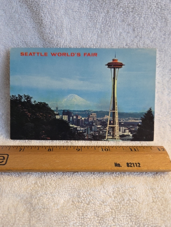 Seattle World's Fair Other - Blue Space Needle Photograph Wall Art - Unbranded